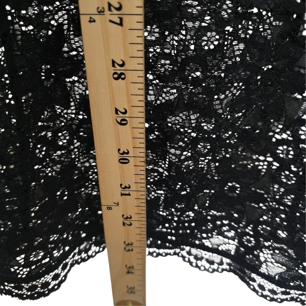 Intimissimi Black Lace Mini Dress XS/S Sheer Italian Lingerie As Fashion LBD - Picture 5 of 6